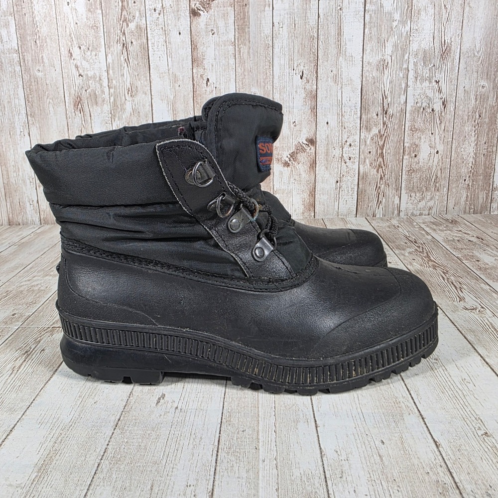 Sorel Black Winter Snow Boots Women's Size 7 Insulated Waterproof